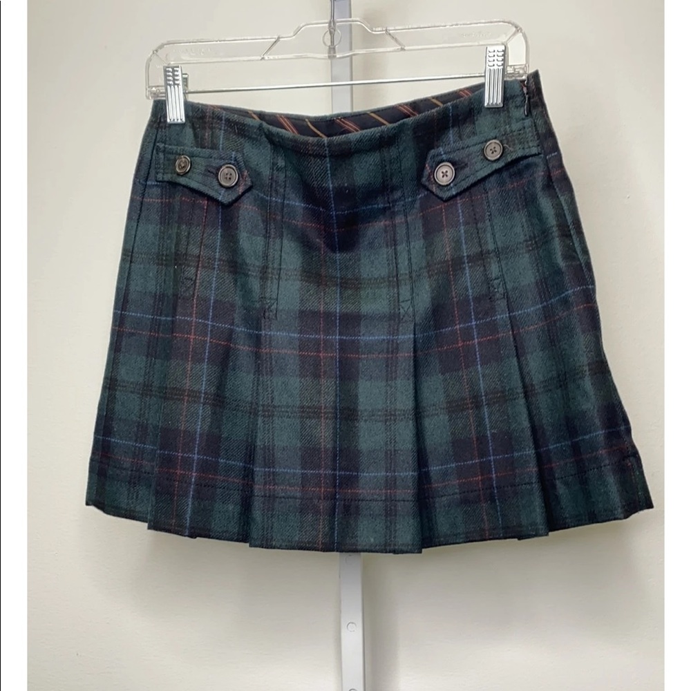 Gap Plaid Pleated Skirt